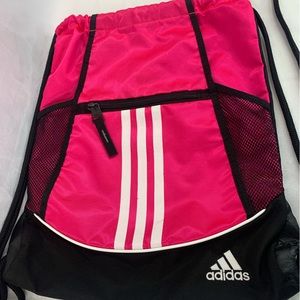 Adidas‎ Alliance II Sackpack Sling Backpack School College Sport Alliance Pink